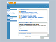 Tablet Screenshot of futsal.ch